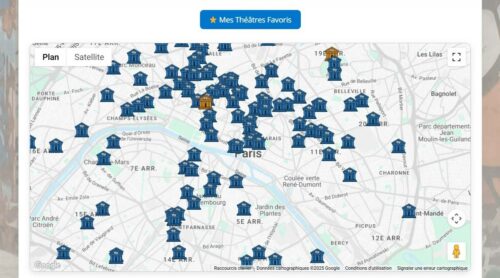 Théâtre favoris : créez votre carte